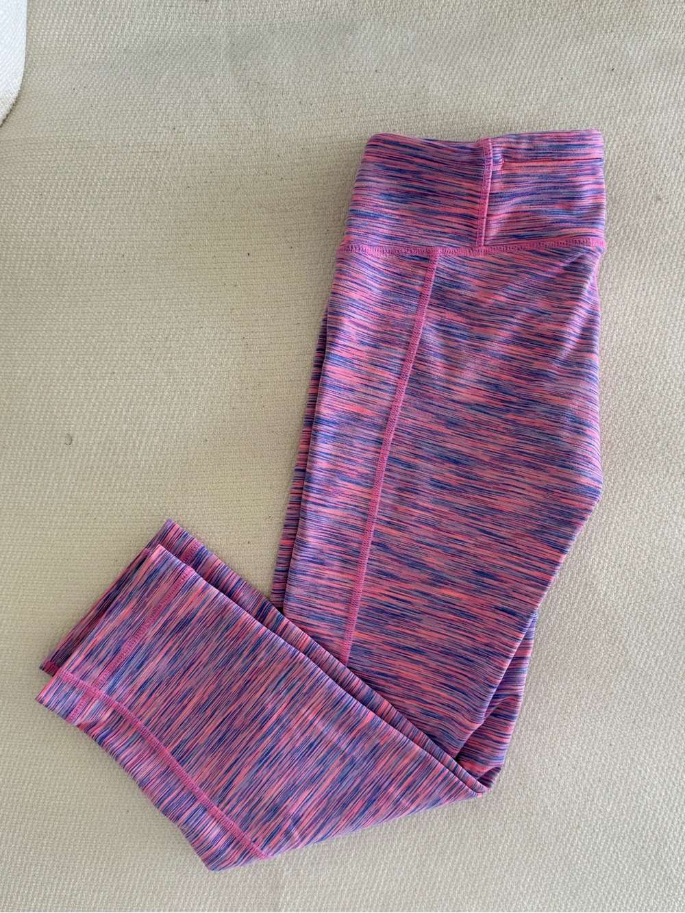 Lilly Pulitzer Pink and Blue Luxletic Cropped Leggings